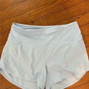 Lululemon Athletica Light Blue Athletic Shorts